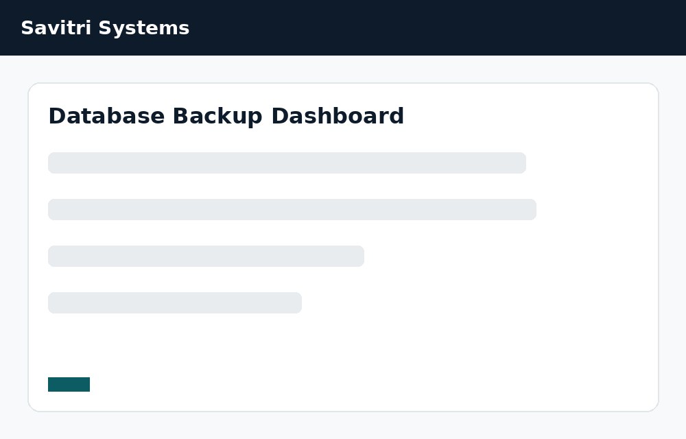 Backup Dashboard
