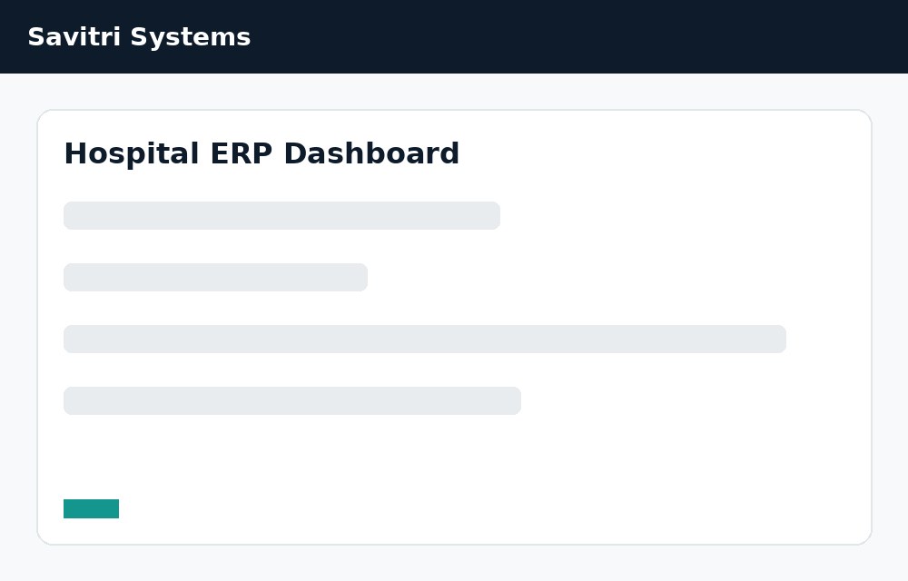 Hospital ERP Dashboard
