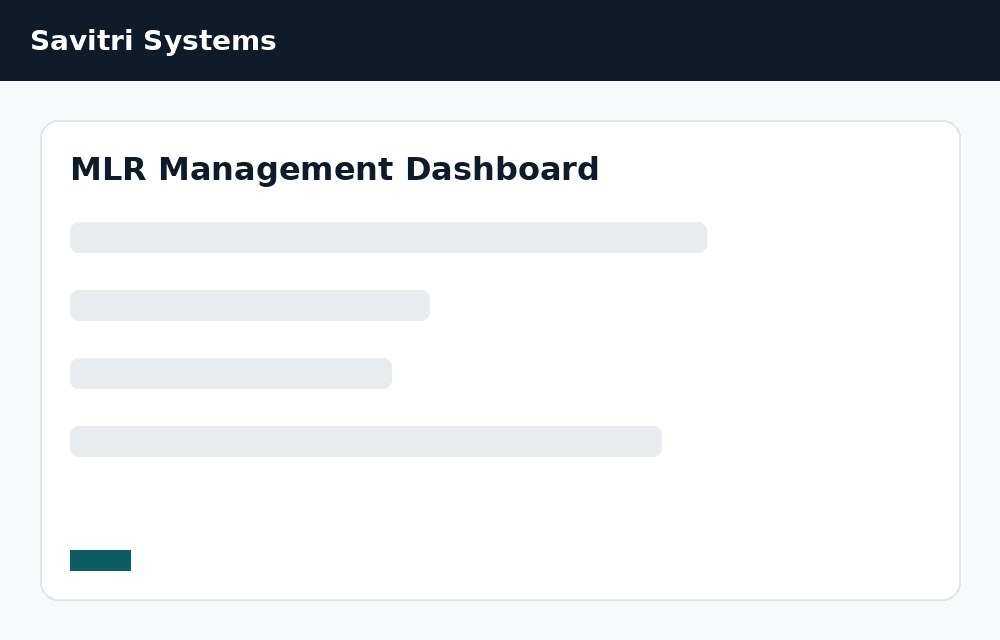 MLR Dashboard