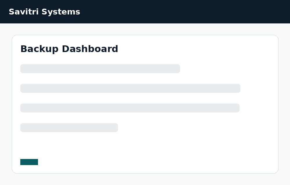 Backup Dashboard