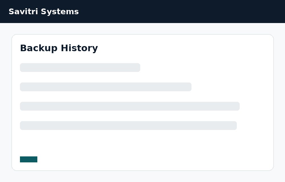Backup History