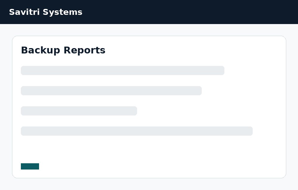 Backup Reports