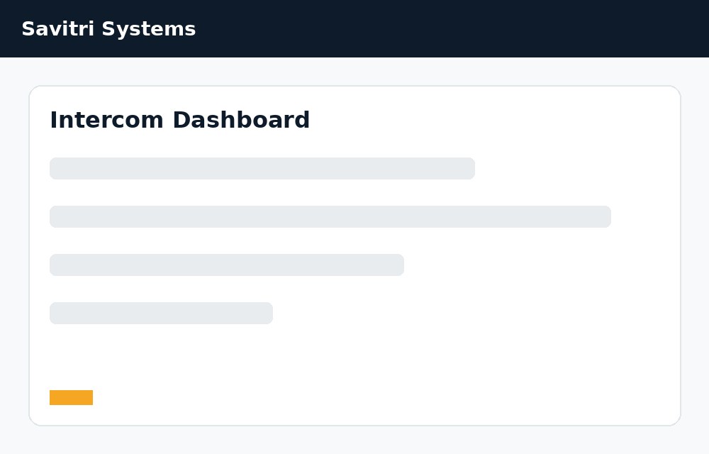 Exchange Intercom Dashboard
