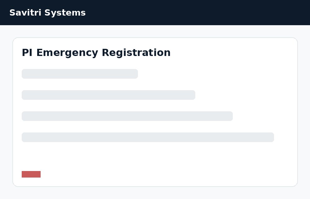 Emergency Registration