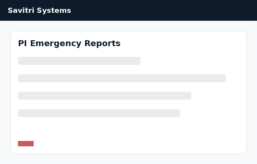 Emergency Reports